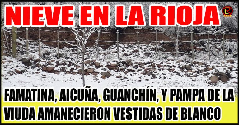 Hoy La Rioja vive el día más frío del año: te mostramos todas las fotos