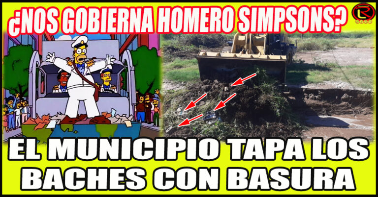 ¿Plan de bacheo? ¿Asfaltado? No, tapamos los baches con residuos!!!