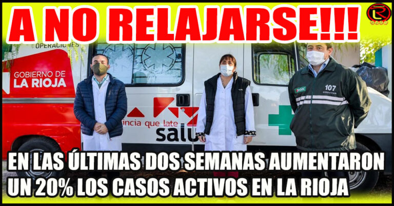De 327 casos activos el Jueves 11 a 391 hoy
