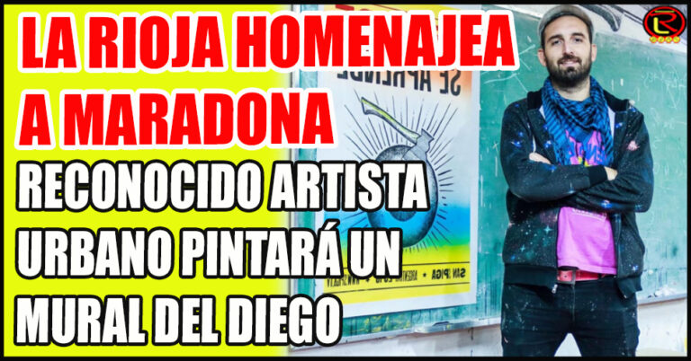 Llega a La Rioja el proyecto homenaje al astro del fútbol mundial Diego Maradona