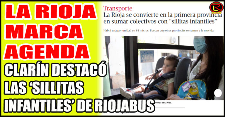 La Rioja se convierte en la primera provincia en sumar colectivos con “sillitas infantiles”