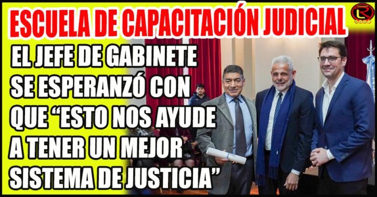 Juan Luna participó de la apertura del año académico de la Escuela de Capacitación Judicial