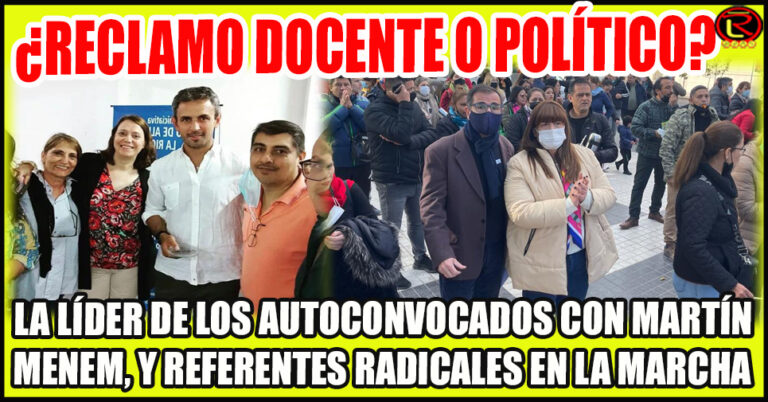Docentes no agremiados pero politizados: las dos ‘cabezas’ de la marcha están afectadas al Diputado Martín Menem
