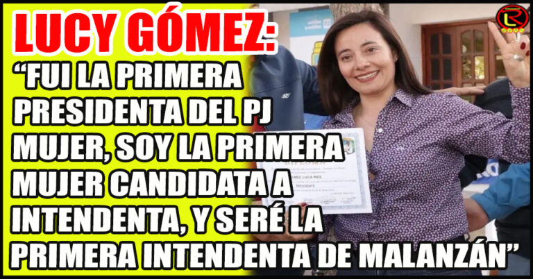 Lucy Gómez confirmó su candidatura y se perfila como la gran favorita para el 7 de Mayo