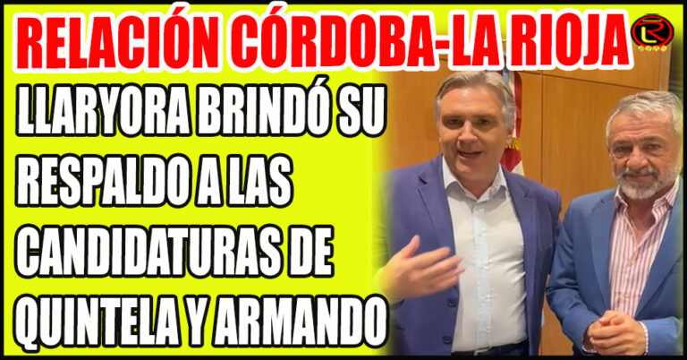 El Intendente de Córdoba y candidato a Gobernador instó a un trabajo conjunto entre ambas Provincias