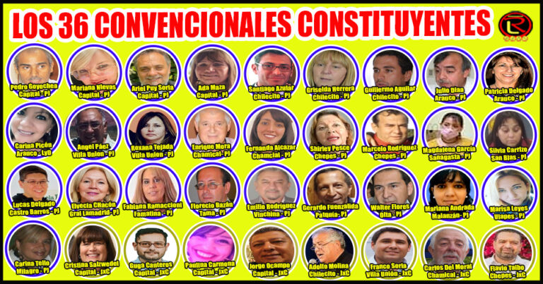28 Convencionales del oficialismo y 8 de la oposición