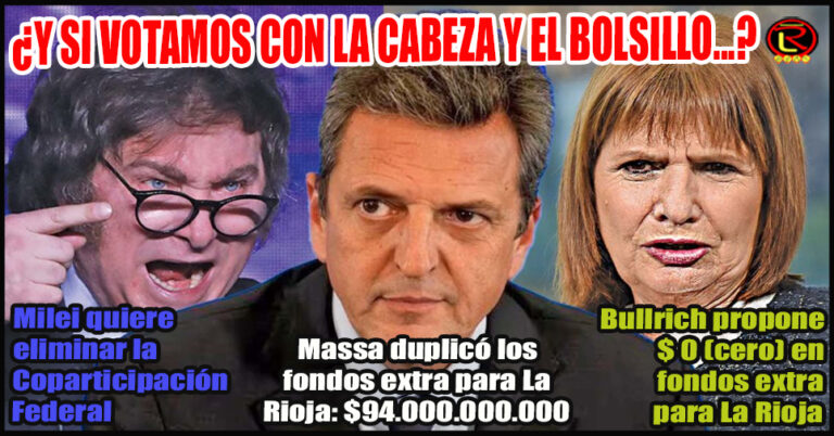 Una campaña de verdades: los candidatos no nos mienten, Milei y Bullrich nos dicen en la cara que quitarán fondos a La Rioja
