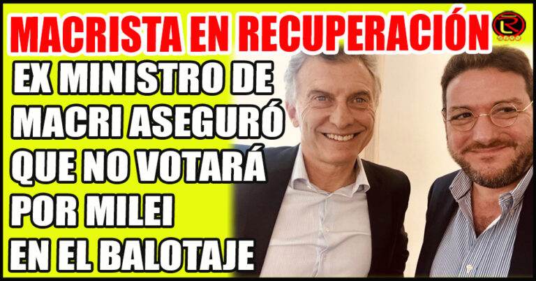 Pablo Avelluto se le plantó a Macri: «yo a Milei no lo voto»