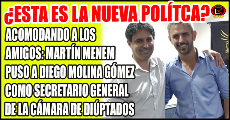 Fue elegido como Concejal en las urnas, pero su amigo lo coloca en un alto cargo en el Congreso