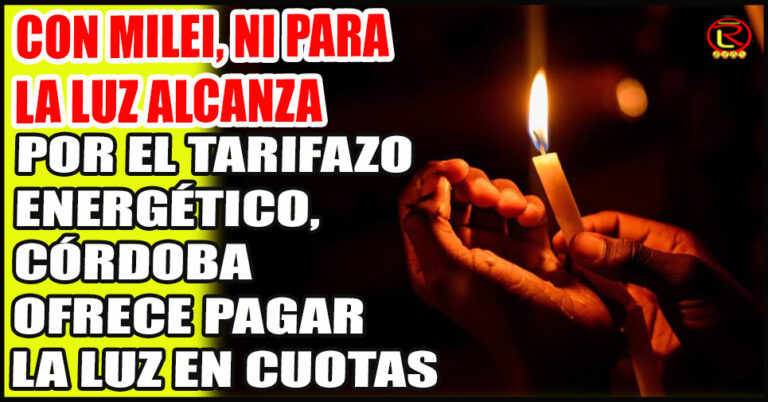 Viva la Libertad Carajo… A pagar la luz en cuotas!!!
