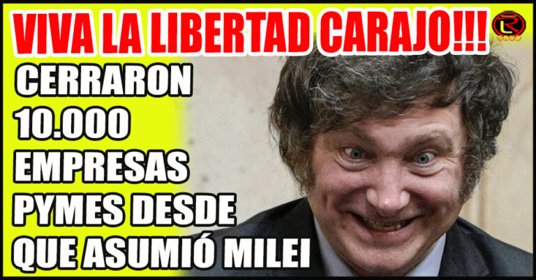 El modelo libertario está destruyendo 50 pymes por día