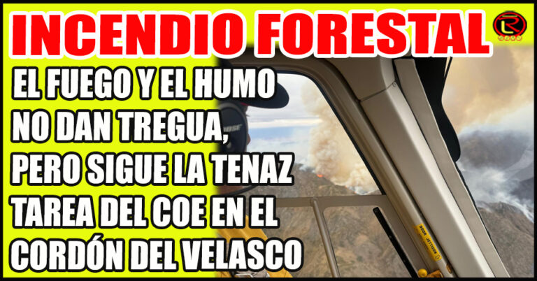 El avión realizó 9 disparos de 22.500 litros de agua sobre las llamas en la zona Sureste del incendio