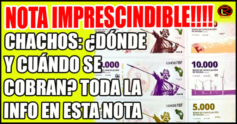 A partir de la próxima semana, inicia el pago del bono de $50.000 que se hará totalmente con Chachos