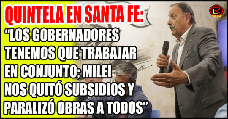 Camino al 17 de Noviembre, el gobernador riojano visitó Santa Fe y luego Rosario