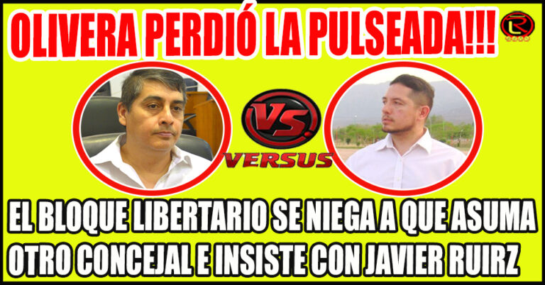 Omar Menem le soltó la mano a Olivera: si asume Ruiz será el nuevo Presidente del Bloque Libertario