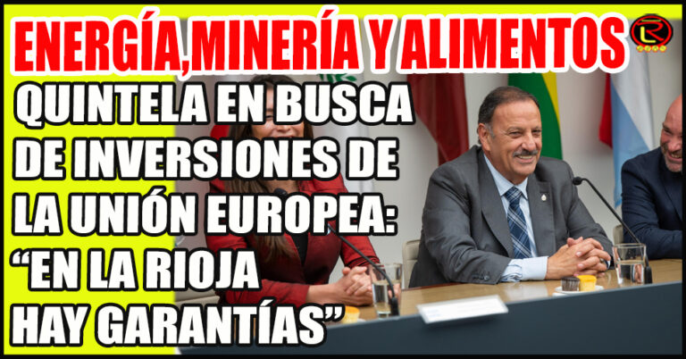 El Gobernador riojano expuso ante embajadores de la Unión Europea