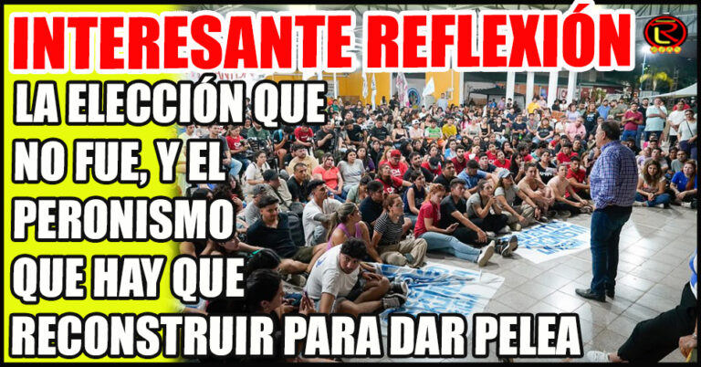 «En toda esta agitación positiva para el peronismo tuvo mucho que ver Quintela»