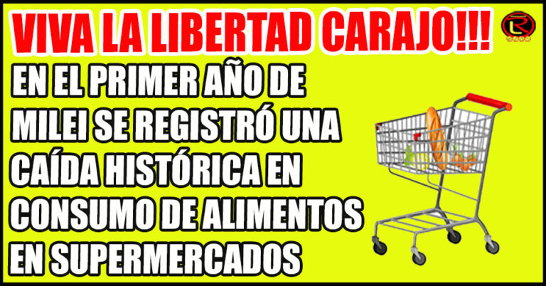 En supermercados y almacenes de barrio, en 2024, bajaron las ventas 13,9 por ciento