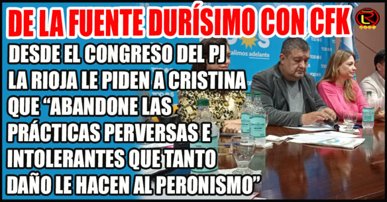 «La ex Presidenta debe dejar de lado egos que están lastimando y dañando a muchos peronistas»