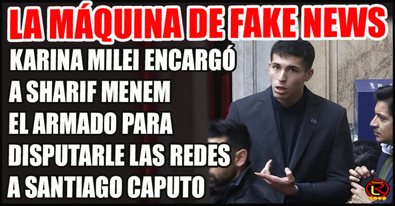 Martín Menem a cargo de un Trollcenter para difamar a la oposición