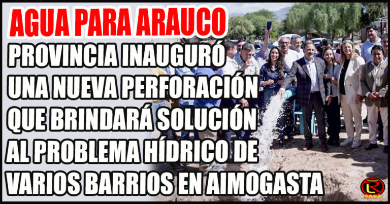 «Era muy necesario resolver el problema del agua potable en el barrio San Francisco y en los barrios aledaños»