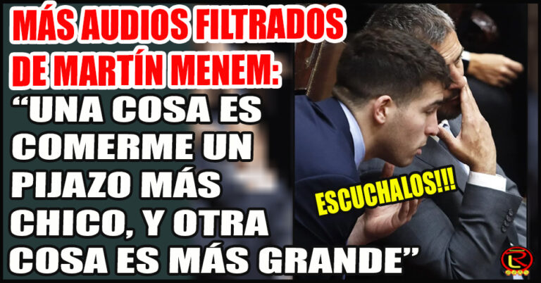 Martín y Sharif Menem hablando de las peleas internas en LLA y la Dictadura