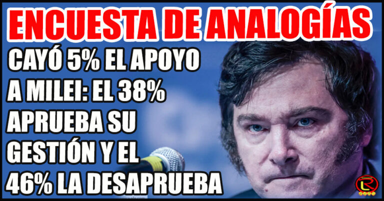 Otra consultora más que marca la decadencia del Presidente