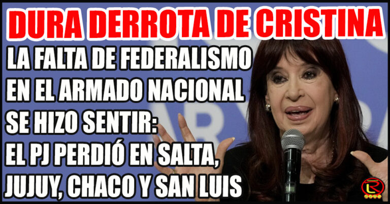 La Presidenta del PJ tiene intervenido el Partido en Salta y Jujuy