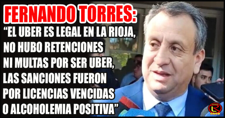 «Estamos registrando entre 80 y 100 UBER en la Ciudad de La Rioja»
