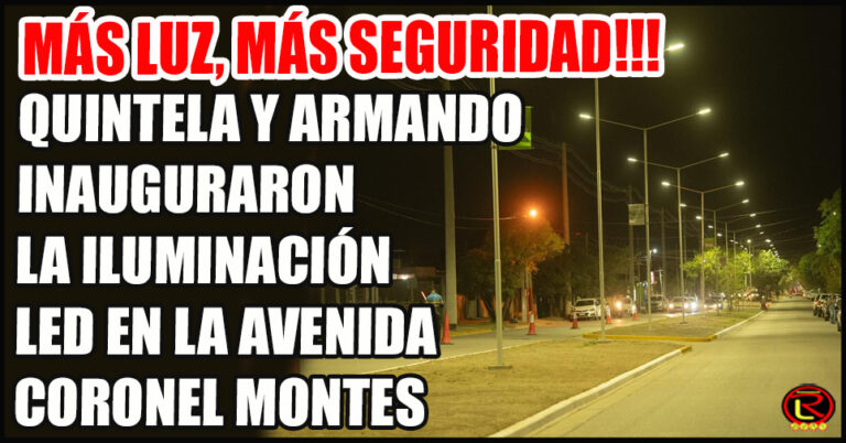 La nueva iluminación abarca 2.200 metros de la cinta asfáltica de la avenida