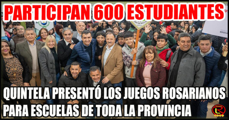 Milei rompe (chau juegos Evita) y Quintela recompone (Juegos Rosarianos)
