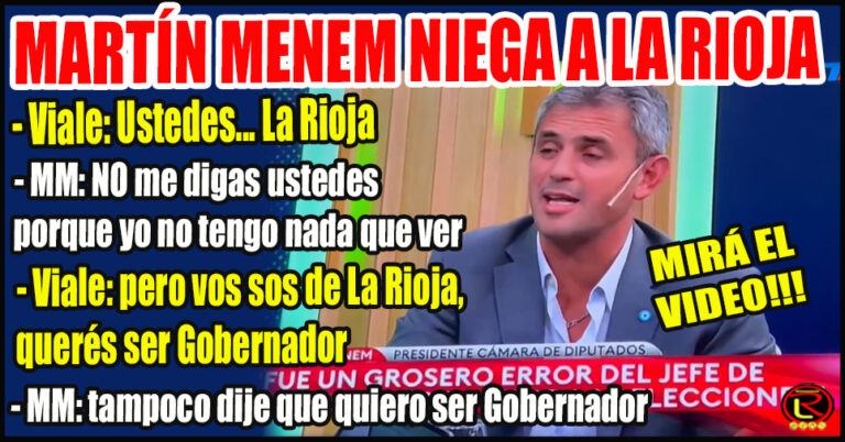 Menem más porteño que nunca: negó a su Provincia y aseguró que no quiere ser Gobernador
