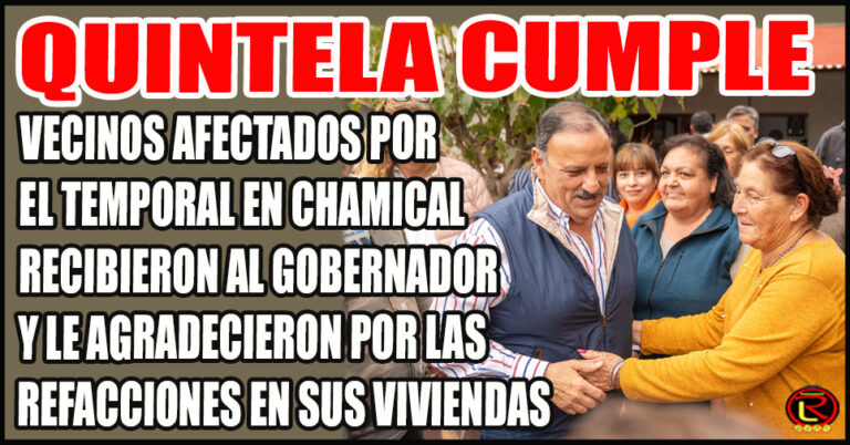 Casa por casa, el Gobernador dialogo con los vecinos y constató el avance de las obras de refacción