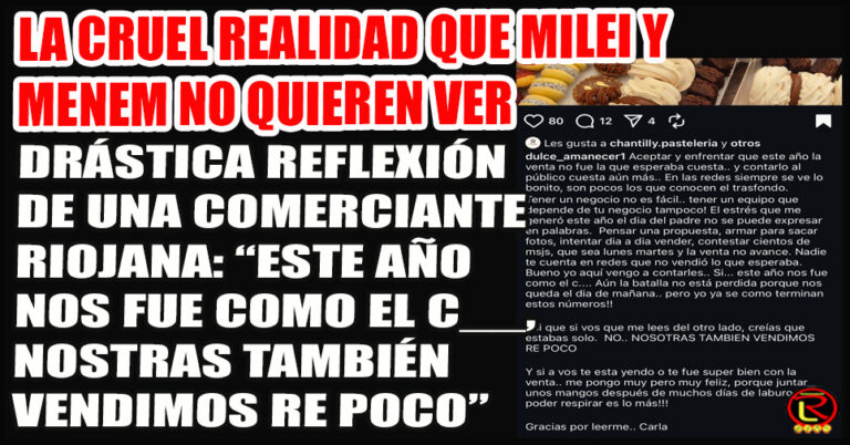 La inflación y los índices abstractos de Nación no se corresponde con la realidad que se vive en las calles