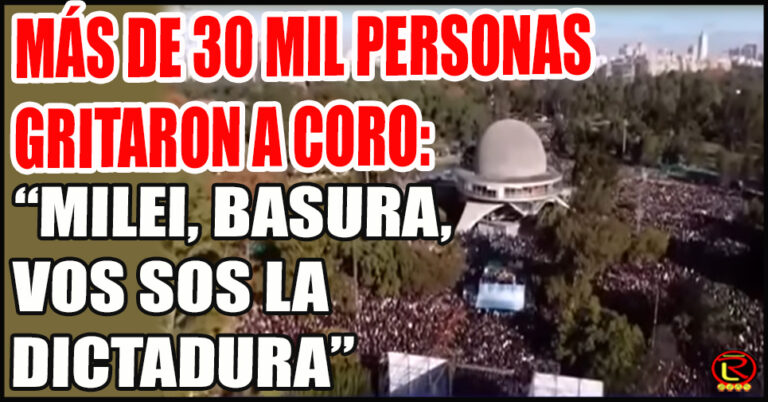 En una convocatoria apolítica se impuso el repudio al Presidente de la Nación