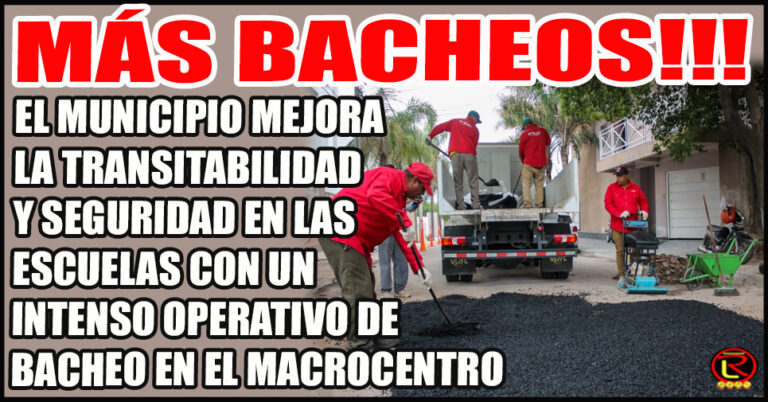 “Continuamos con el plan de bacheo para recuperar cada arteria y punto de nuestra ciudad»