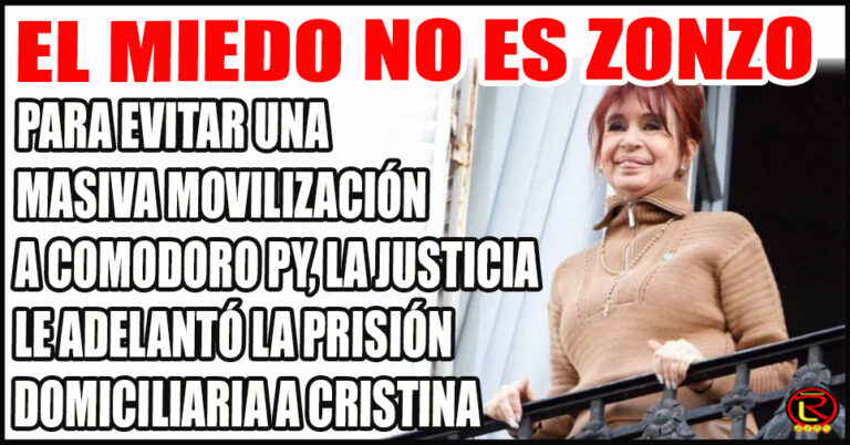 Cristina quedó presa con tobillera electrónica