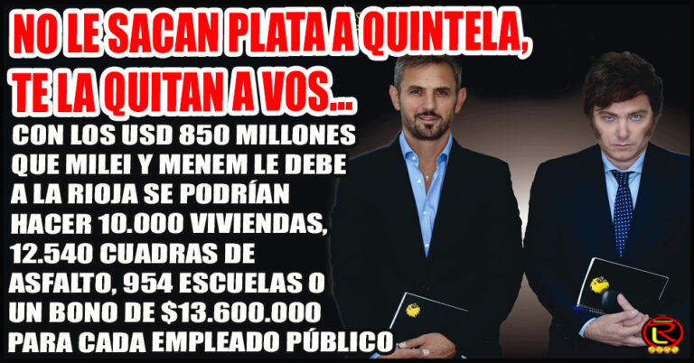 ¿Qué se podría hacer con la Plata que Nación le debe a La Rioja?