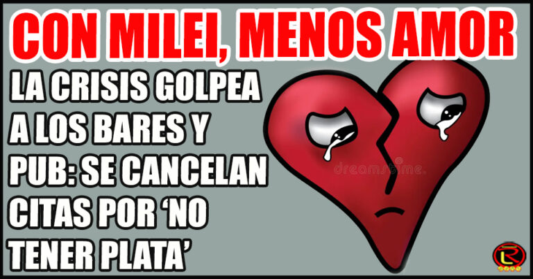 Citas en bares en tiempos de crisis económica en Argentina
