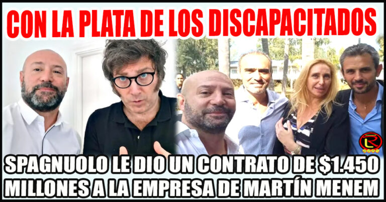 Los Menem desfalcaron la Agencia Nacional de Discapacidad