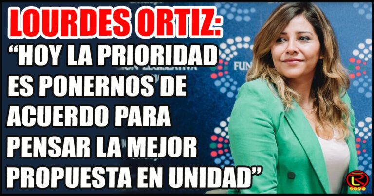 La Diputada evitó hablar de su candidatura y resaltó la búsqueda de Unidad