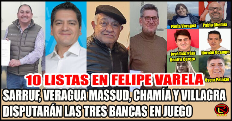 Sarruf y Veragua Massud casi adentro, Chamía y Villagra van por la tercer banca