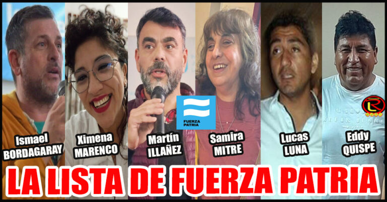 Los nombres de la Lista de Fuerza Patria en La Rioja