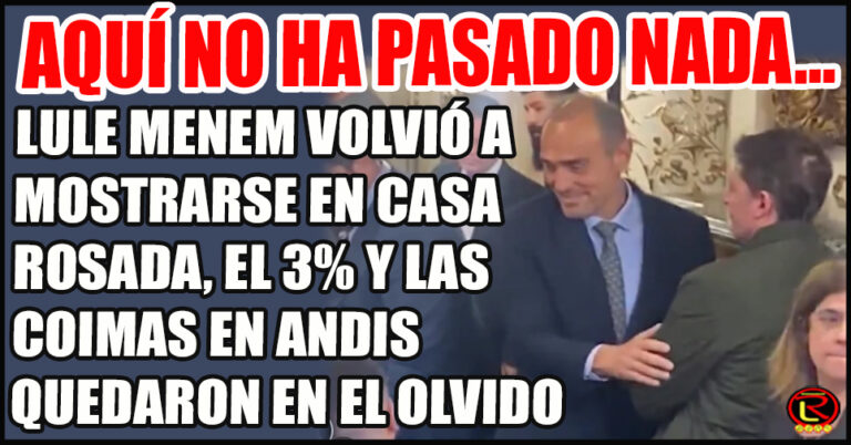 Tras guardarse por las coimas, la mano derecha de Karina fue la jura de Quirno