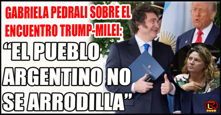 La Diputada apuntó contra Milei tras la reunión fallida con Trump
