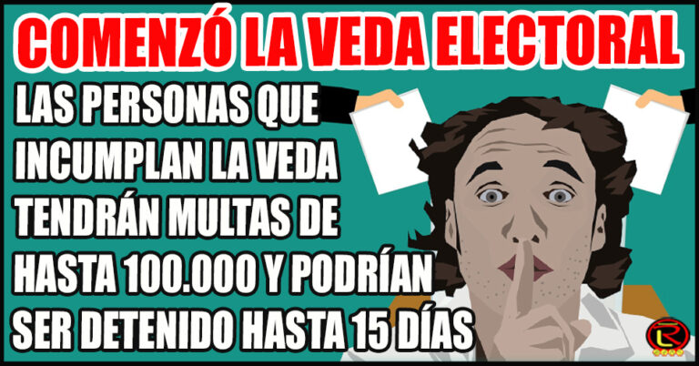 El Partido Político que infringa la Veda pierde el financiamiento para próximas elecciones