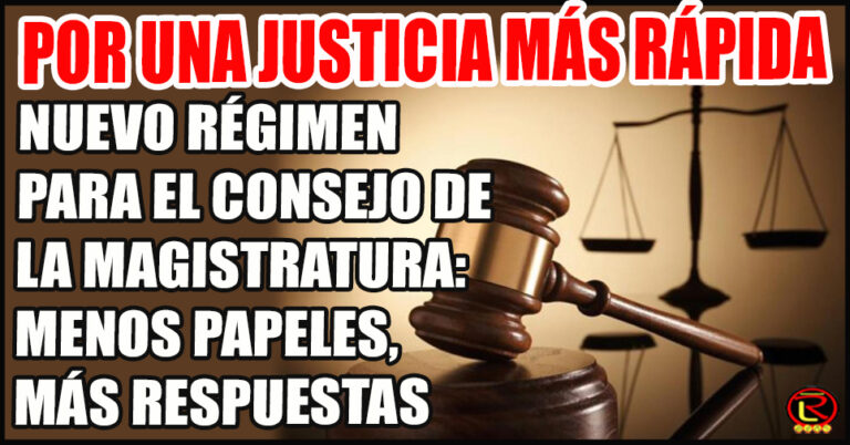Concursos públicos, plazos acotados y una Escuela de la Magistratura para acelerar y transparentar la justicia