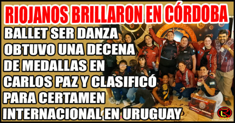 Agradecieron el apoyo de Quintela y Peñaloza para participar del Gran Certamen Córdoba Danza ‘La Final’