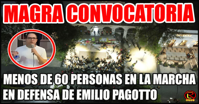 Pagotto soñaba con una marcha multitudinaria para dar pie a la Intervención federal de la Justicia y no fueron ni sus amigos