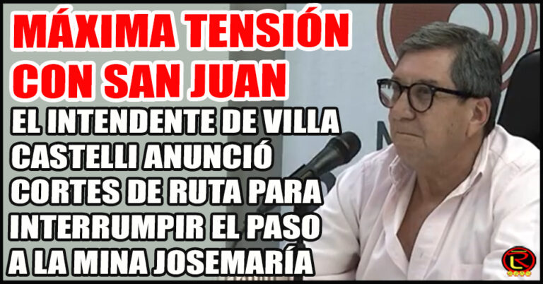 «Tienen a 1.000 personas trabajando en la mina y ni uno solo es riojano»